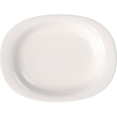 Villeroy & Boch New Cottage Basic Serving Plate, 34 cm, Premium Porcelain, White