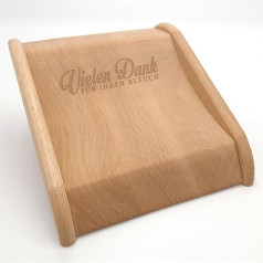 Wooden Payment Plate with Laser Engraving - Thank You for Visiting