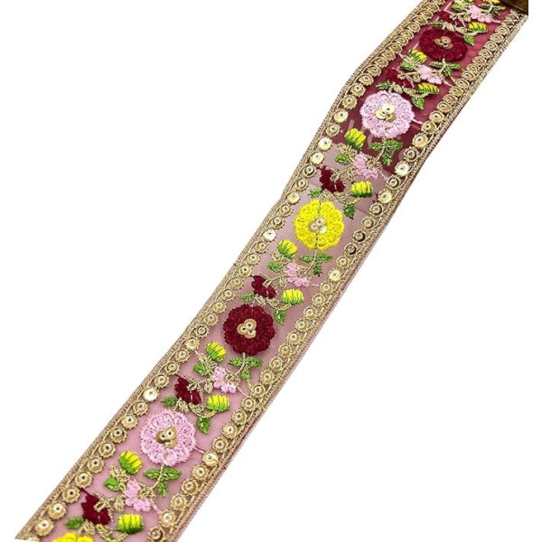 1 Yard Glitzer Pailletten Spitzenbesatz 4,5CM Breit,Elegant Dekoband,Spitzenbordüre für Nähen & Deko,Bänder Zum Bastel,Verzierungen,Tischdeko,Vorhängen,Tasche,Scrapbooking,Kleidung Dekor,Dunkelrot
