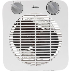 JCTV1200 Low Power 2000W Electric Fan Heater, 3 Modes: Ventilation, Medium Heat and Maximum Heat, 2 Power Levels, Thermostat, Maximum Safety
