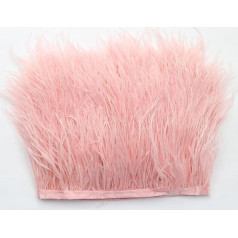 1 m ostrich feather trim, 8-10 cm fluffy ostrich feather trims for crafts, feather fringe ribbon, DIY ostrich feather, satin ribbon, ribbon fringe for ostrich feather, craft costumes, decoration, pink