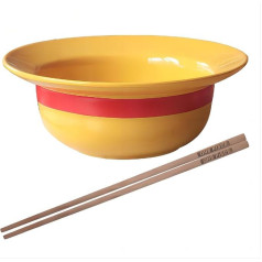 Luffy Anime Straw Hat Bowl with Chopsticks, Straw Hat Ceramic Funny Ramen Soup Bowl Set
