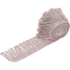 Tassel Fringe Trim, 5 Yard x 3 Inch Fabric Trims, Embellishments Fringe for Sewing, DIY Craft, Curtains, Cushion, Lampshades, Sofa, Clothing, Pink, Purple