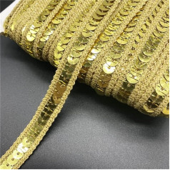 2 Yards/Lot 12mm Colorful Sequin Ribbon Lace Trim Sequins Sewing for DIY Sewing Fabric Accessories Sequin Trim