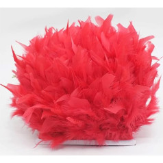 10m 10cm - 15cm Turkey Feather Fringe Trimming Marabou Feather Skirt Dress Moulding Ribbon Feather Craft
