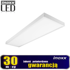 Griestu LED panelis 120x30 48w slim lampas kasete 6000k cold+ virsmas rāmis