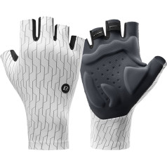 Rockbros Ceļu riteņbraukšanas cimdi XL izmērs - balti un melni