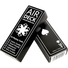 Air Deck: The Ultimate Travel Playing Cards (BLACK - 1 DECK)