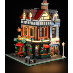 BRIKSMAX Light for Lego Corner House in Tudor Style 10350 - Compatible with Lego Icons Building Blocks Model - Without Lego Set