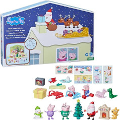 Peppa Pig Peppas Advent Calendar with 24 Surprise Toys and Stickers, Children's Toy