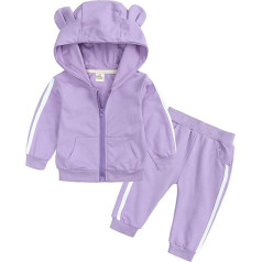 Toddler Children Toddler Baby Girls Boys Long Sleeve Cute Animals Hoodie Sweatshirt Pullover Tops Cotton Trousers Outfit Set 2 Children's Clothes for Girls