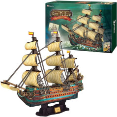 3D Puzzle San Felipe - 3D Puzzle for Children, 3D Puzzle Adults, Model Kit Adults, 3D Puzzle Children, 3D Puzzle Adults, 266 Pieces