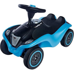 BIG-Bobby-Car Next - Deluxe Variant, Children's Vehicle with LED-Front Headlight, Whisper Tyres and Soft Seat, Maximum Load 50 kg, Slide Vehicle for Children from 1 Year, Blue