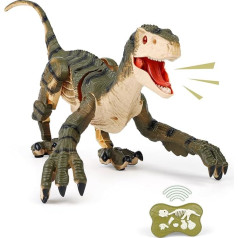 GILI Dinosaur Toys for Kids 3-5-7, RC Dinosaur Toys for 3 4 5 6 7 8 Year Old Boys, Electronic Walking Robot Dinosaur Toy with Light & Realistic Roaring Sound