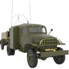 MiniArt 35418 1:35 US Radio Car K-51 with Attachment. K-52 - Faithful Replica, Model Building, Plastic Kit, Crafts, Hobby, Gluing, Model Kit, Assembly, Unpainted
