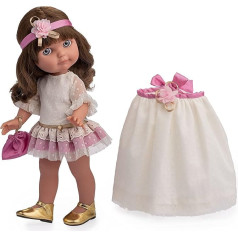 jc toys Royal Collection Chloe Doll 38 cm Soft Vinyl Includes 2 Piece Suit and Accessories Girls Designed in Spain by Berenguer 3+ Years