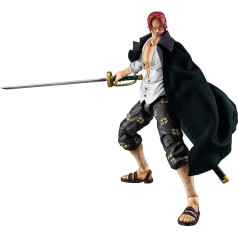 Megahouse, Shanks One Piece Variable Action Heroes Red-Haired Ver.1.5 Multicolour MH840838 Collectible Figure, Ideal for Anime Fans