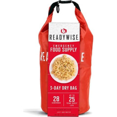 ReadyWise, 28 Servings, Breakfast, Lunch and Dinner, Grab & Go Dry Bag, Freeze Dried, Up to 25 Years Shelf Life, Emergency Food, 3 Days for 1 Person