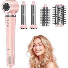 Airstyler 5-in-1 Ion Hair Dryer 110,000 rpm, Professional Hair Styler for Quick Drying Hot Air Brush Frizz-Free, 32 mm Curling Iron Automatic, Hair Straightener Brush & Volume Brush, Gifts