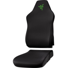 Razer Gaming Chair Sleeves - Designt Iskur V2 X - Robust and Fully Washable - Protection Against Dirt and Stains (2-Piece Design Covers for Backrest and Seat) Black