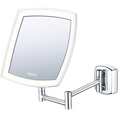 Beurer BS 89 LED illuminated cosmetic mirror, 5x magnification, wall mounted