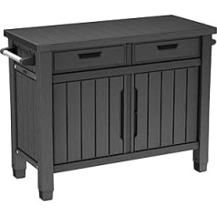 Keter Barbecue Unity XL - Ideal as a Grill Holder - 134 x 51.7 x 90 cm - Graphite