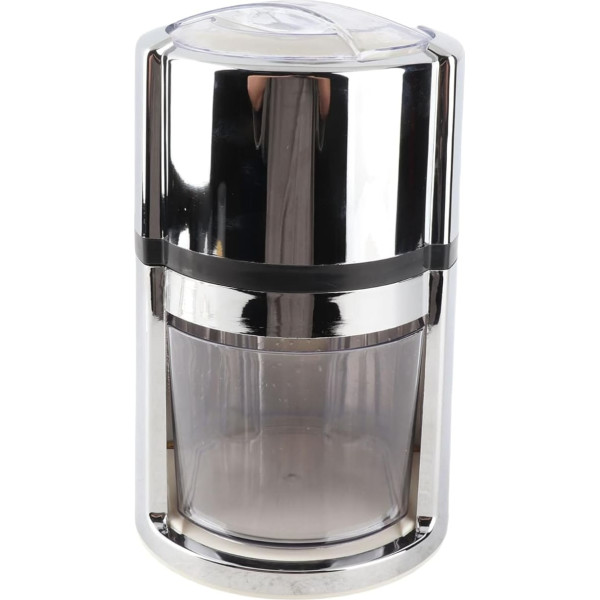 Ice Crusher Portable Stainless Steel Ice Grinder Hand Crank Manual Ice Chopper Machine with Ice Box and Shovel for Smoothie Mojito Cocktails