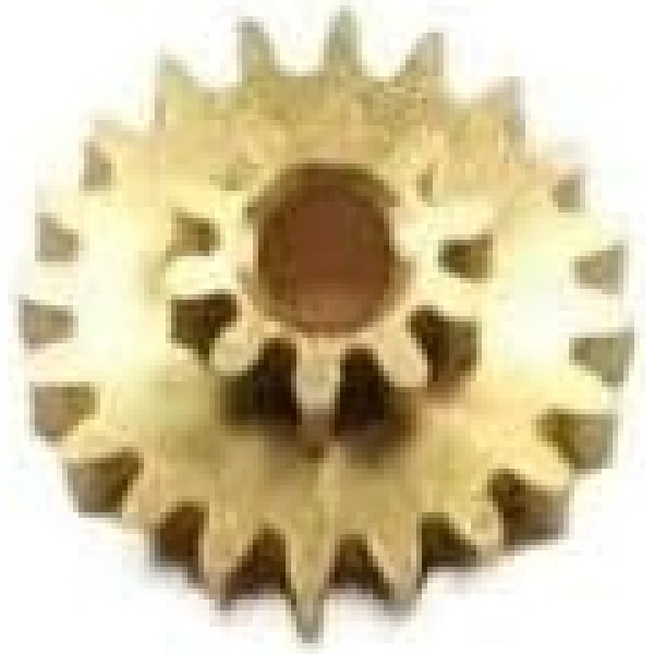 Modulritzel, Motorritzel, Motorritzel, Zahnrad, 2 Stück, Duplex-Zahnräder, 0,2 Modul, 10 Zähne, 20 Zähne, Doppelmetall-Kupferzahnrad, 1 mm Bohrung, GS(10 20 Teeth 0.99mm)