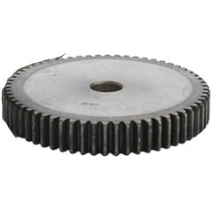 1 Stück 1,5 m Stirnrad, 52/53/54/55 Zähne, 14 mm Prozessloch, Ritzel, kohlenstoffarmes Stahlmaterial, flaches Zahnrad, Gesamthöhe 15 mm(55 Teeth)