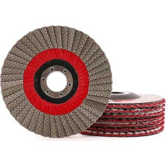 HOMESOM 5 Inch 4pcs 60/100/200/400 Grit Sanding Discs Flap Sanding Abrasive Disc for Angle Grinder Diamond Sanding Pad