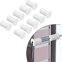 10-Piece Cable Guide Set for Starlink, Silicone Cable Guide through Sockets, Cable Wall Grommet, for 0.75 Inch 3/4 Inch Wall Hole Cable, for 2 Ethernet Cables (White)