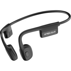Relxhome Knochenschall Kopfhörer, Open Ear Kopfhörer Bluetooth 5.3 mit Dual-Mikrofon, 8 Stunden Akkulaufzeit, IPX6 wasserdichte Kabellose Sport Kopfhörer für Laufen, Radfahren, Fitness