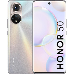 HONOR 50 Smartphone (16.69 cm (6.57 Inch) Curved OLED Display, 108 MP Quad Camera, 32 MP Front Camera, 8 + 256 GB Internal Memory, Android 11.0) Frost Crystal