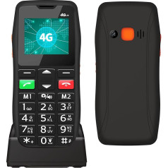 Melefon 4G Senior Cell Phones SIM Unlocked Big Button SOS Button FM Radio USB Type C Charging Station Mobile Phone for Elderly