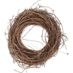 Amosfun Grapevine Wreaths 30 cm DIY Christmas Rattan Wreath Natural Vine Branch Wreath Frame Holiday Branch Garland Wreaths for Crafts Home Wedding Party Decoration