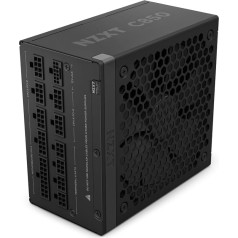 NZXT C850 Gold ATX 3.1 - Fully Modular Low Noise PC Gaming Power Supply - 850 Watt - 80 PLUS Gold - 12V - 2x6 Port - Zero Fan Mode - 100% Japanese Capacitors - Black