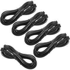 INDARUN 5 Pack 2 Pins 3M Outdoor Recessed Downlight Extension Cable for Warm White/Cool White