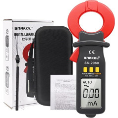 TIEOAXFT Digital-Multimeter, Strommesszange, automatische Bereichswahl, Multimetro, Amperemeter, AC 0,05 mA – 60 A, Leckstromtester, professionelle Elektriker-Werkzeuge