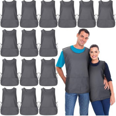 Suhine Cobbler Apron with 2 Deep Pockets and Side Ties, Unisex Apron for Work and Kitchen