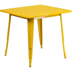 Flash Furniture Felix Indoor Outdoor Square Table 80cm Yellow