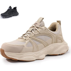 KTDYG Work Shoes, Men's Safety Shoes, Women's Lightweight Sporty Steel Toe Cap Shoes, Breathable, Non-Slip with Steel Toe Cap, Protective Shoes