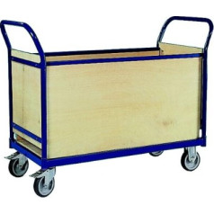 Professional Transport Trolley 250 kg, Four-Wall Protection, 100 x 50 cm, RAL 5017 Blue