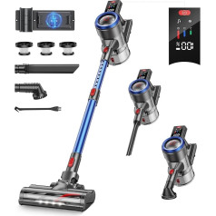 Buture Pro Cordless Vacuum Cleaner 38000Pa/450W Suction Power, Wall Mount with Integrated Charging Station, Up to 55 Min Battery Life, Touch Screen, for Hard Floors/Carpet/Pet Hair