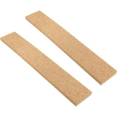 CAXUSD Pack of 2 Cork Strips Barking Pins for Cork Board Foldable Notice Boards for Home Pin Board Cork Coaster Cork Wallpaper Frame Push Tacks Line Sticker Wavy Sign Clip