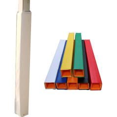 Basketballstangen polster 180cm Hohe Quadratische Stangenpolsterung Für Den Außenbereich, Garage/ Keller/ Balkon Stangenpolster, Schaumstoff-Säulenpolster Für Fitnessstudios Und Gewerbe(White,114x114M
