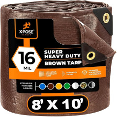 Xpose Safety 2.4m x 3.4m Heavy Duty 16mm Brown