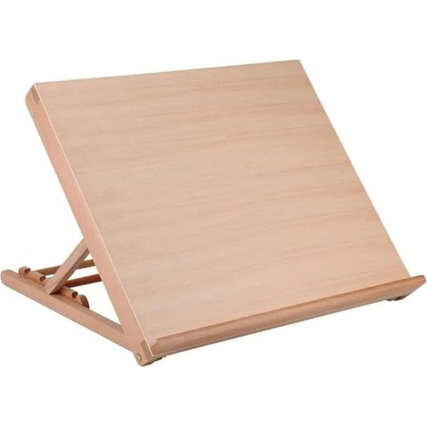 A3 Adjustable Wooden Drawing Board Easel Height Adjustable Desk Art Sketching Board for Artists, Students and Kids, Perfect for Drawing and Crafts