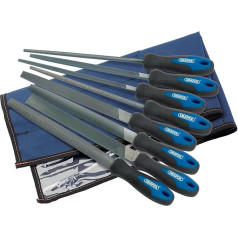 Draper 44961 200 mm Soft Grip Handle File and Rasp Set (8 Pieces), 44961