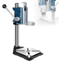 Column Drill with Vice Pressure Plate, Universal Workbench, Drill Stand, Table Top, Height Adjustable, Multifunctional Drill Table for Drilling and Cutting