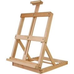 CONGRUI Adjustable Wooden Desk Easel Sketch Easel Accessories Studio H Frame Artist Painting Art Supplies